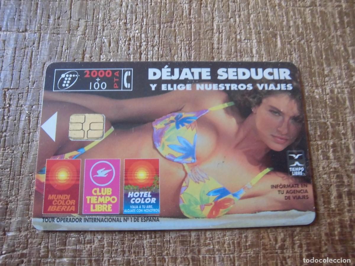 Tarjetas telef&oacute;nicas de colecci&oacute;n: TARJETA TELEF&Oacute;NICA D&Eacute;JATE SEDUCIR Y ELIGE NUESTROS VIAJES 2000 PESETAS