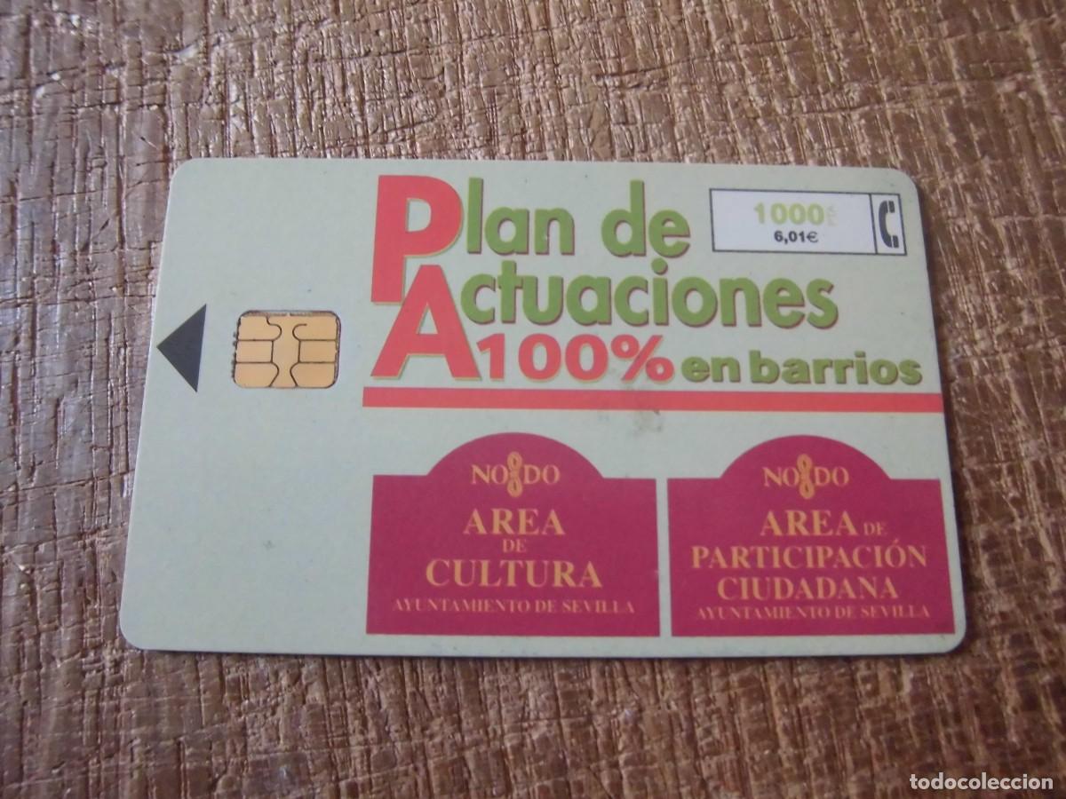 Tarjetas telef&oacute;nicas de colecci&oacute;n: TARJETA TELEF&Oacute;NICA PLAN DE ACTUACIONES 100% EN BARRIOS 1000 PESETAS
