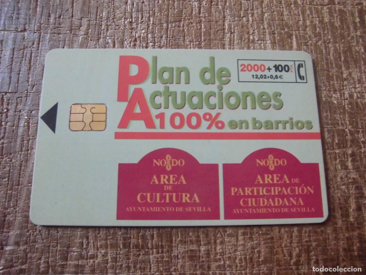 Tarjetas telef&oacute;nicas de colecci&oacute;n: TARJETA TELEF&Oacute;NICA PLAN DE ACTUACIONES 100% EN BARRIOS 2000 PESETAS