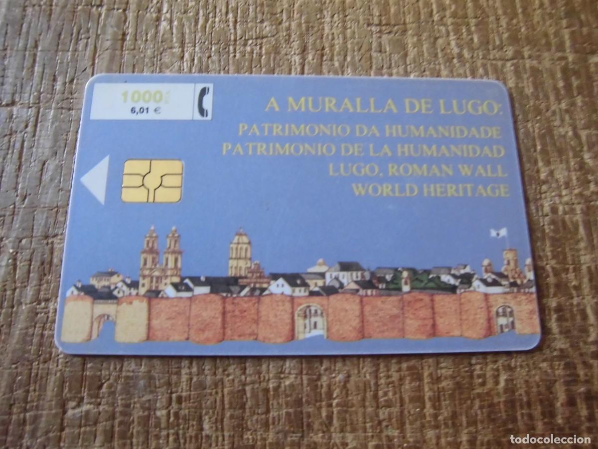 Tarjetas telef&oacute;nicas de colecci&oacute;n: TARJETA TELEF&Oacute;NICA A MURALLA DE LUGO 1000 PESETAS