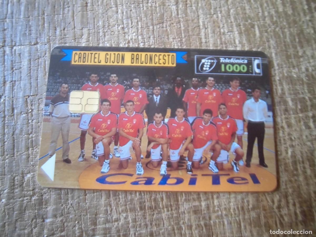 Tarjetas telef&oacute;nicas de colecci&oacute;n: TARJETA TELEF&Oacute;NICA CABITEL GIJ&Oacute;N BALONCESTO 1000 PESETAS