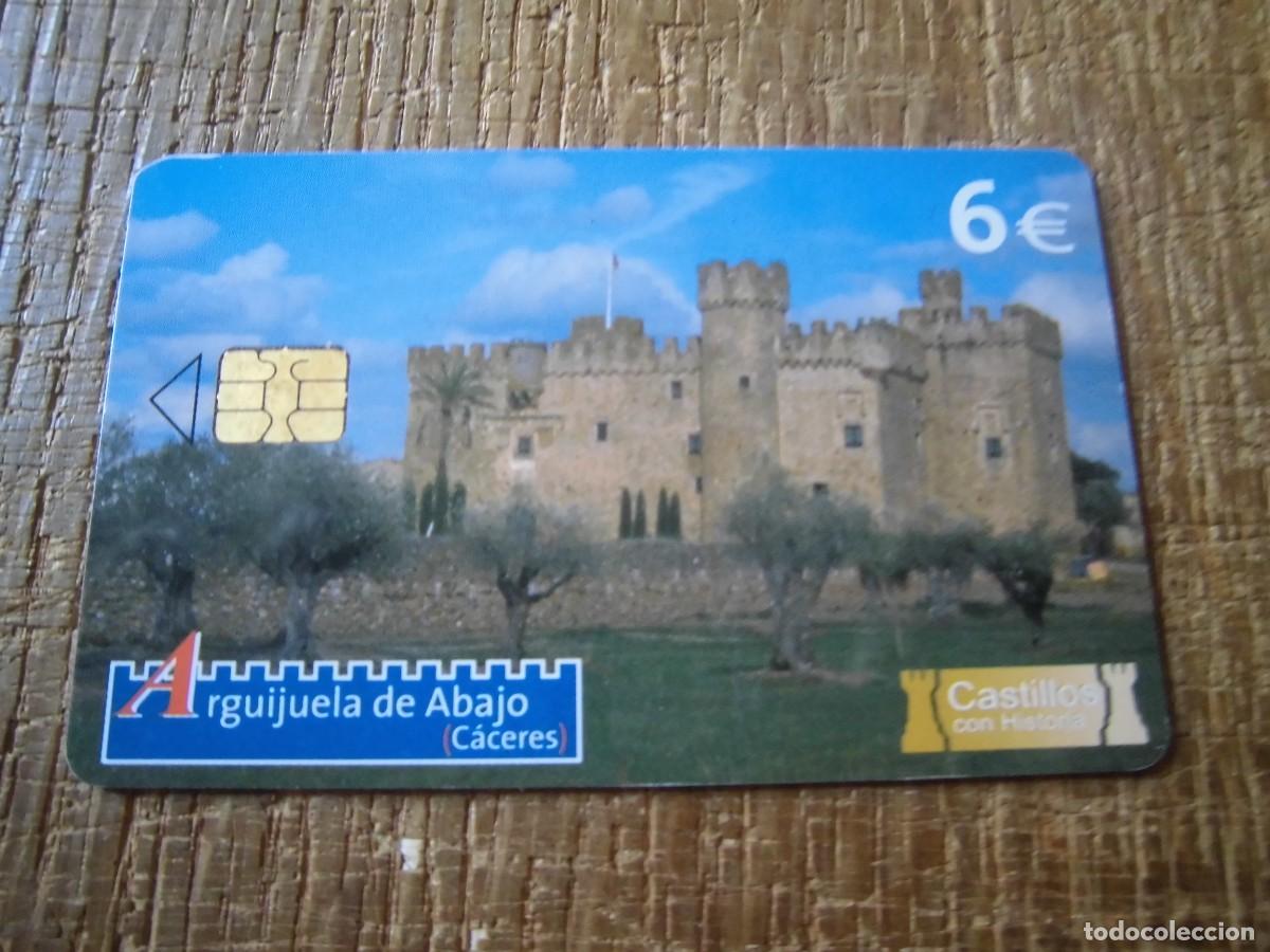 Cartes T&eacute;l&eacute;phoniques de collection: TARJETA TELEF&Oacute;NICA ARGUIJUELA DE ABAJO C&Aacute;CERES 6 EUROS