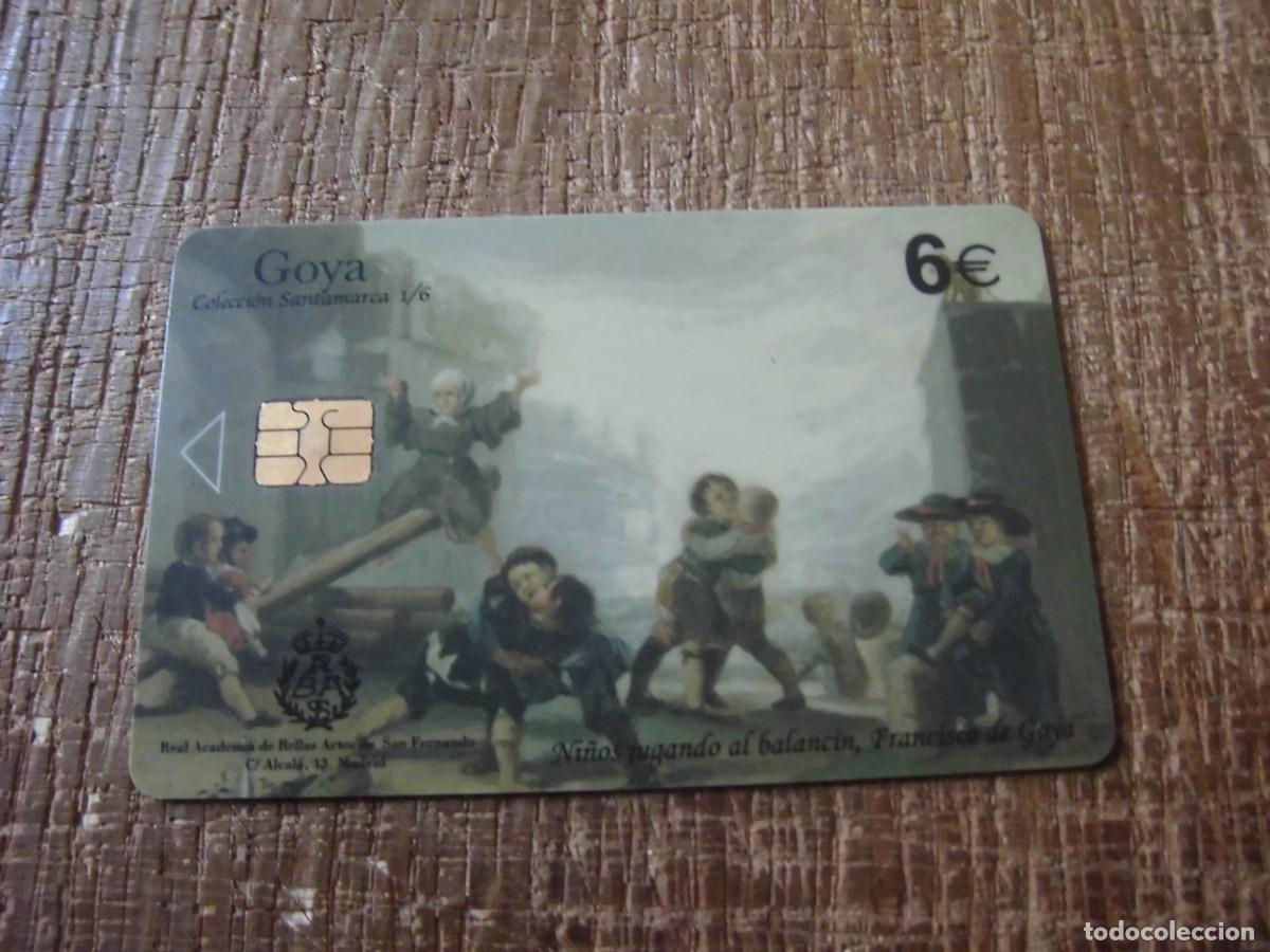 Tarjetas telef&oacute;nicas de colecci&oacute;n: TARJETA TELEF&Oacute;NICA GOYA NI&Ntilde;OS JUGANDO AL BALANC&Iacute;N 6 EUROS