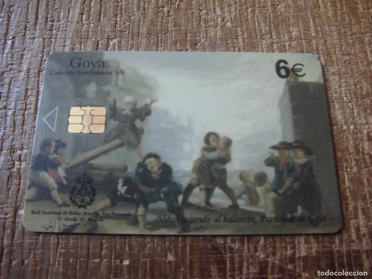 Tarjetas telef&oacute;nicas de colecci&oacute;n: TARJETA TELEF&Oacute;NICA GOYA NI&Ntilde;OS JUGANDO AL BALANC&Iacute;N 6 EUROS
