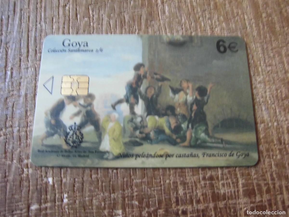 Tarjetas telef&oacute;nicas de colecci&oacute;n: TARJETA TELEF&Oacute;NICA GOYA NI&Ntilde;OS PELE&Aacute;NDOSE POR CASTA&Ntilde;AS 6 EUROS