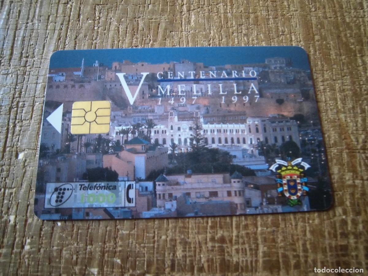 Tarjetas telef&oacute;nicas de colecci&oacute;n: TARJETA TELEF&Oacute;NICA V CENTENARIO MELILLA 6 EUROS