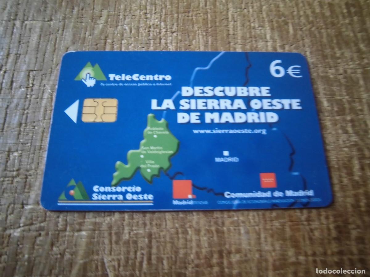 Collection telephone cards: TARJETA TELEF&Oacute;NICA TELECENTRO DESCUBRE LA SIERRA OESTE DE MADRID 6 EUROS