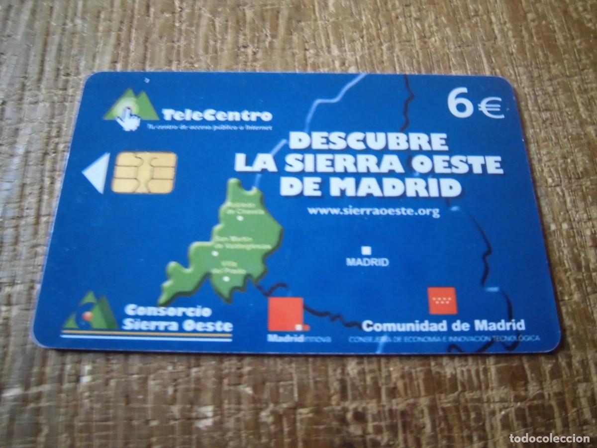 Collection telephone cards: TARJETA TELEF&Oacute;NICA TELECENTRO DESCUBRE LA SIERRA OESTE DE MADRID 6 EUROS