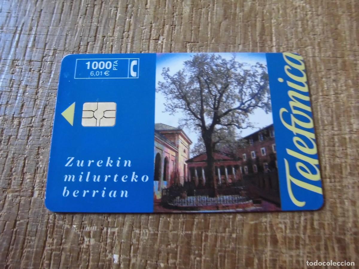 Tarjetas telef&oacute;nicas de colecci&oacute;n: TARJETA TELEF&Oacute;NICA ZUREKIN MILURTEKO BERRIAN 1000 PESETAS