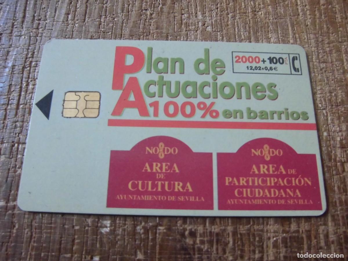 Tarjetas telef&oacute;nicas de colecci&oacute;n: TARJETA TELEF&Oacute;NICA PLAN DE ACTUACIONES 100% EN BARRIOS 2000 PESETAS