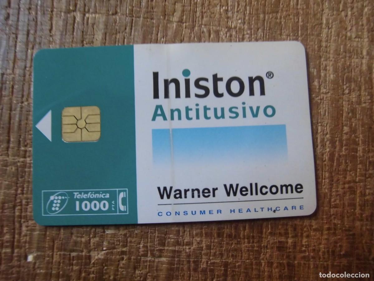 Tarjetas telef&oacute;nicas de colecci&oacute;n: TARJETA TELEF&Oacute;NICA INISTON ANTITUSIVO 1000 PESETAS