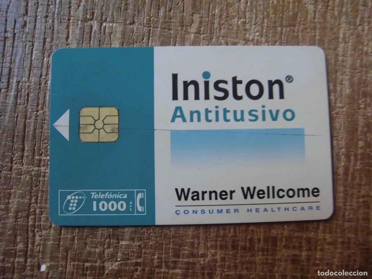 Tarjetas telef&oacute;nicas de colecci&oacute;n: TARJETA TELEF&Oacute;NICA INISTON ANTITUSIVO 1000 PESETAS