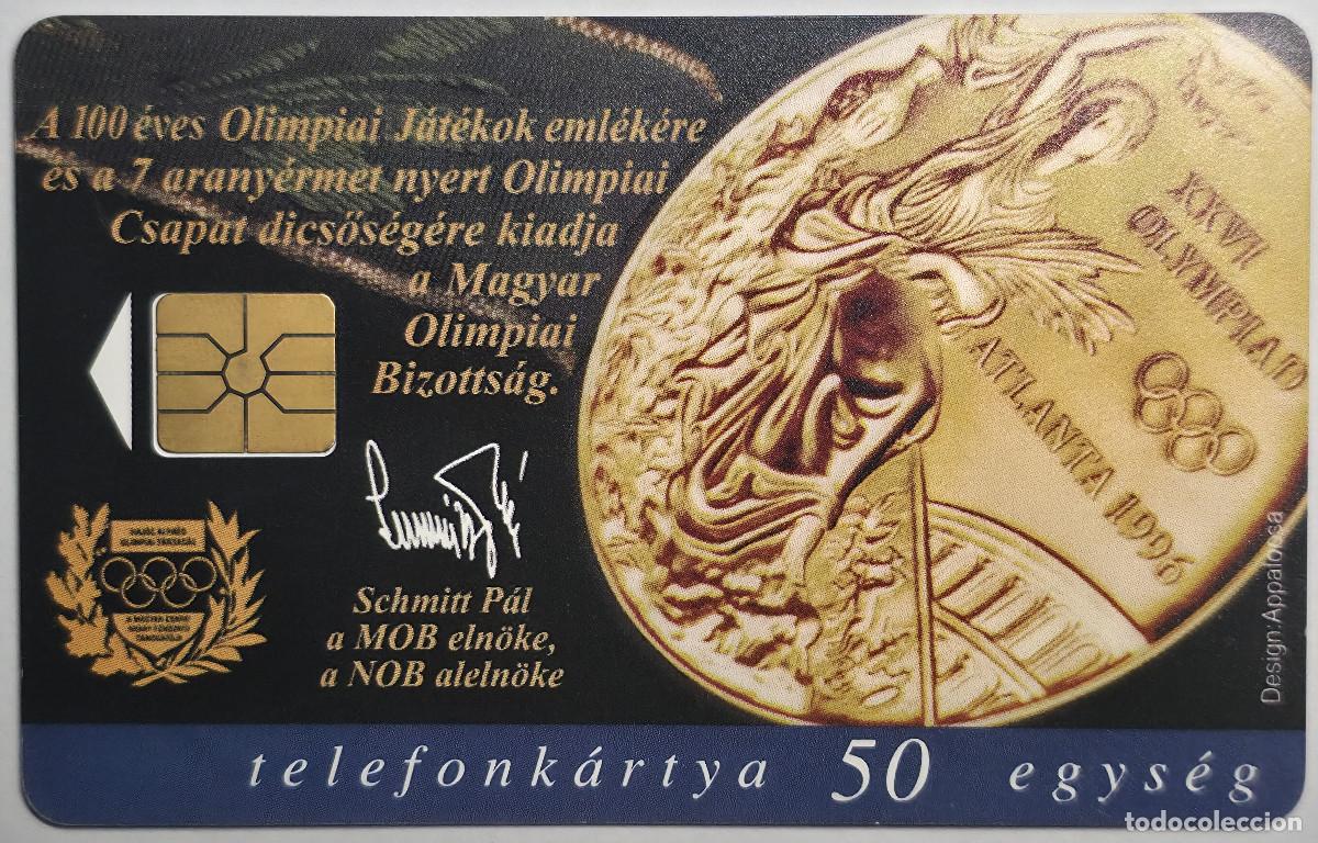 Tarjetas telef&oacute;nicas de colecci&oacute;n: TARJETA TELEFONICA HUNGRIA JUEGOS OLIMPICOS ATLANTA 1996 (MAGYAR TELEKOM)