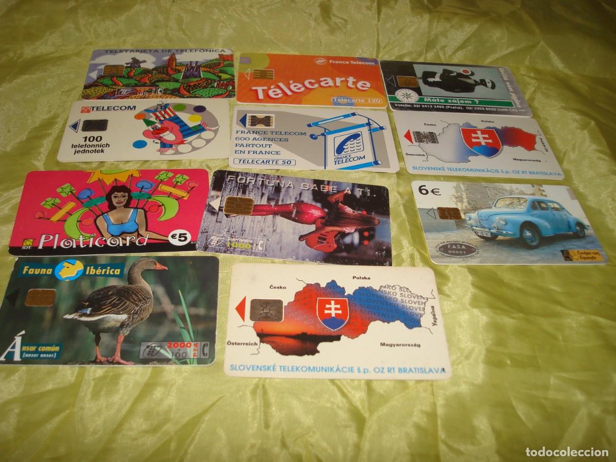 Tarjetas telef&oacute;nicas de colecci&oacute;n: LOTE DE 11 TARJETAS TELEFONICAS DE DISTINTOS PAISES