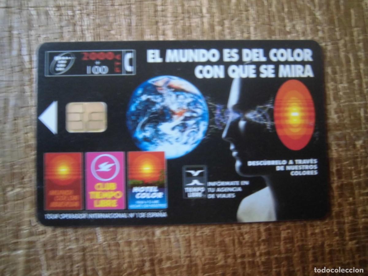 Tarjetas telef&oacute;nicas de colecci&oacute;n: TARJETA TELEF&Oacute;NICA EL MUNDO ES DEL COLOR CON QUE SE MIRA 2000 PESETAS