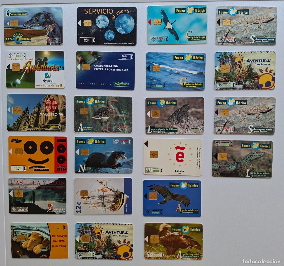 Tarjetas telef&oacute;nicas de colecci&oacute;n: Lote Completo 20 Tarjetas Telef&oacute;nicas Telef&oacute;nica - Fauna Ib&eacute;rica y Colecci&oacute;n (A&ntilde;os 90)