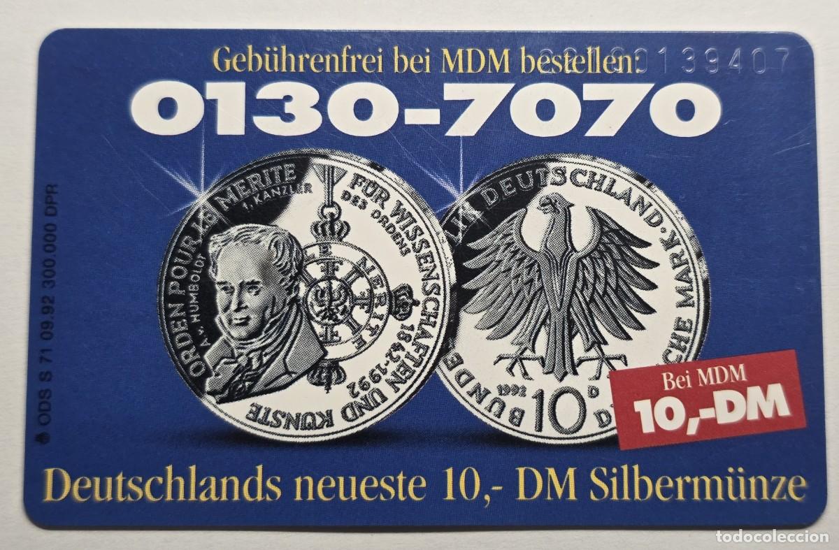 Tarjetas telef&oacute;nicas de colecci&oacute;n: TARJETA TELEFONICA REPUBLICA FEDERAL DE ALEMANIA