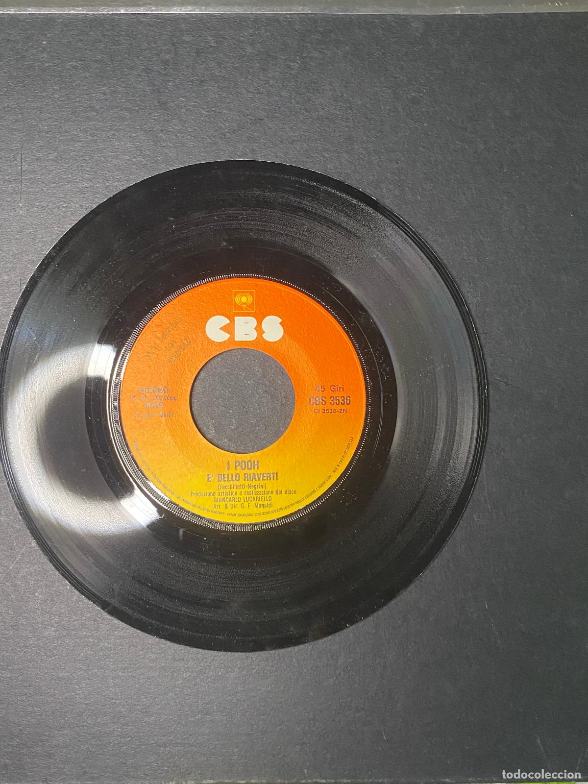 Tarjetas telef&oacute;nicas de colecci&oacute;n: I Pooh - &Egrave; bello riaverti 7 Single (1975, CBS 3536) - I Pooh