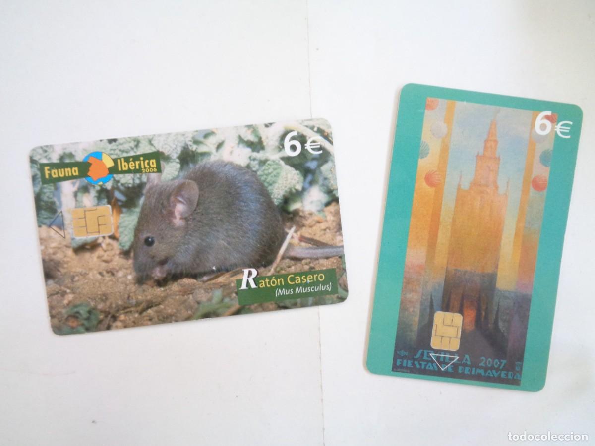 Tarjetas telef&oacute;nicas de colecci&oacute;n: LOTE DE 2 TARJETAS TELEFONICAS : FERIA DE SEVILLA 2007 Y GORRION MOLINERO FAUNA IBERICA.