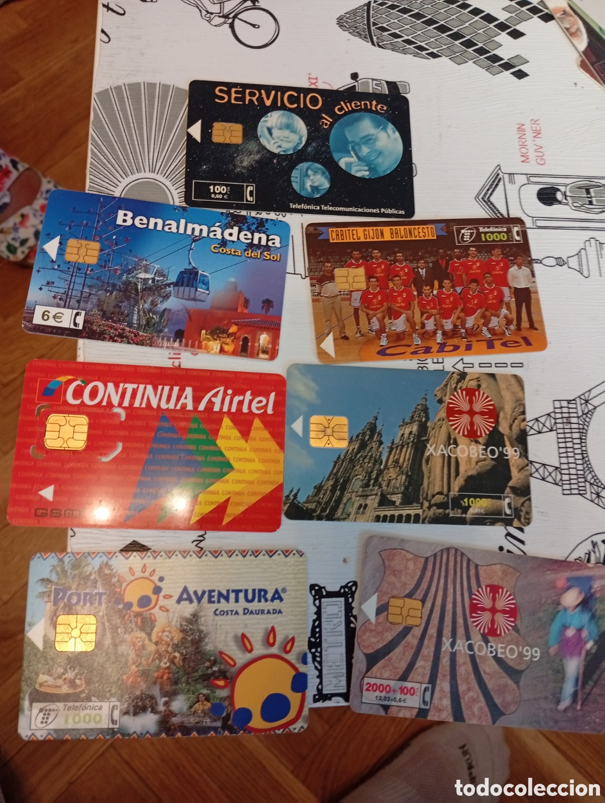 Tarjetas telef&oacute;nicas de colecci&oacute;n: 7 tarjetas telefonica varias