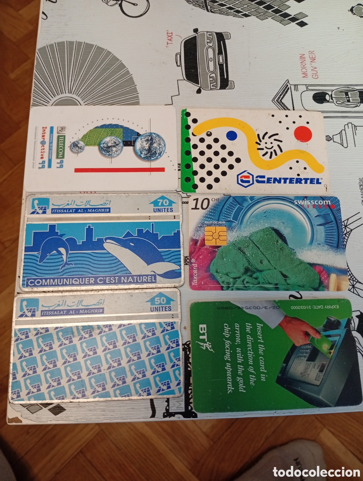 Tarjetas telef&oacute;nicas de colecci&oacute;n: 6 tarjetas telefonica extranjeras varias