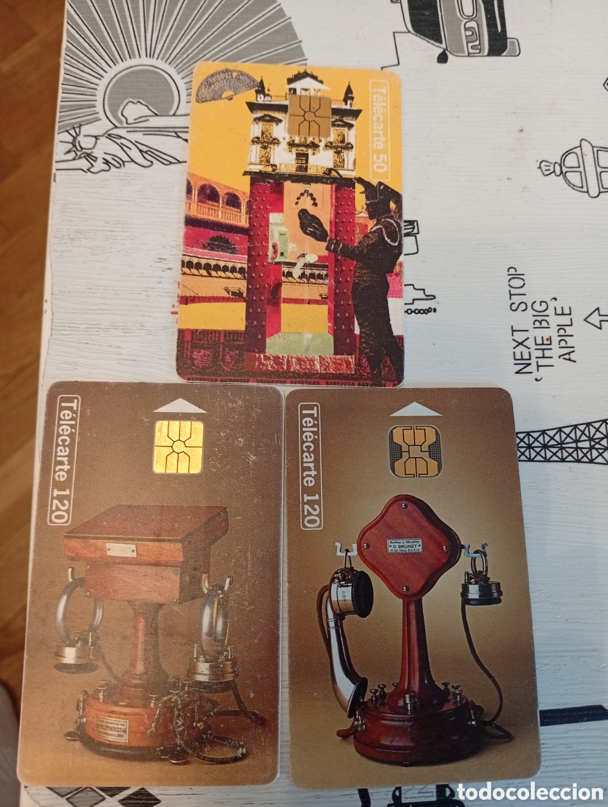 Tarjetas telef&oacute;nicas de colecci&oacute;n: 3 tarjetas telefonica extranjeras varias telecarte france telecom