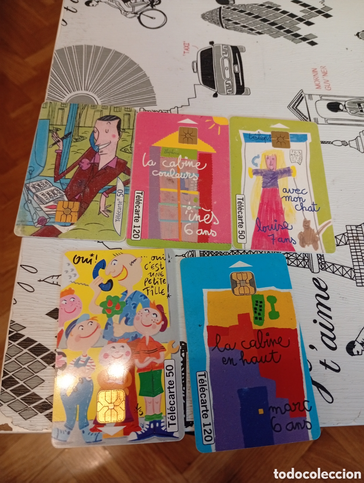 Tarjetas telef&oacute;nicas de colecci&oacute;n: 5 tarjetas telefonica extranjeras varias telecarte france telecom
