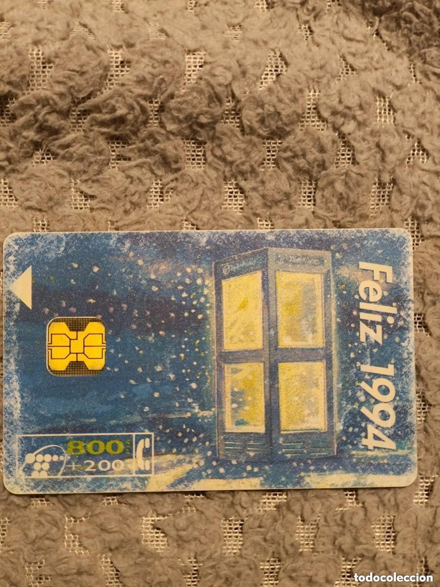 Cartes T&eacute;l&eacute;phoniques de collection: Tarjeta Telef&oacute;nica FELIZ 1994 ESTAS FIESTAS, M&Aacute;S CERCA