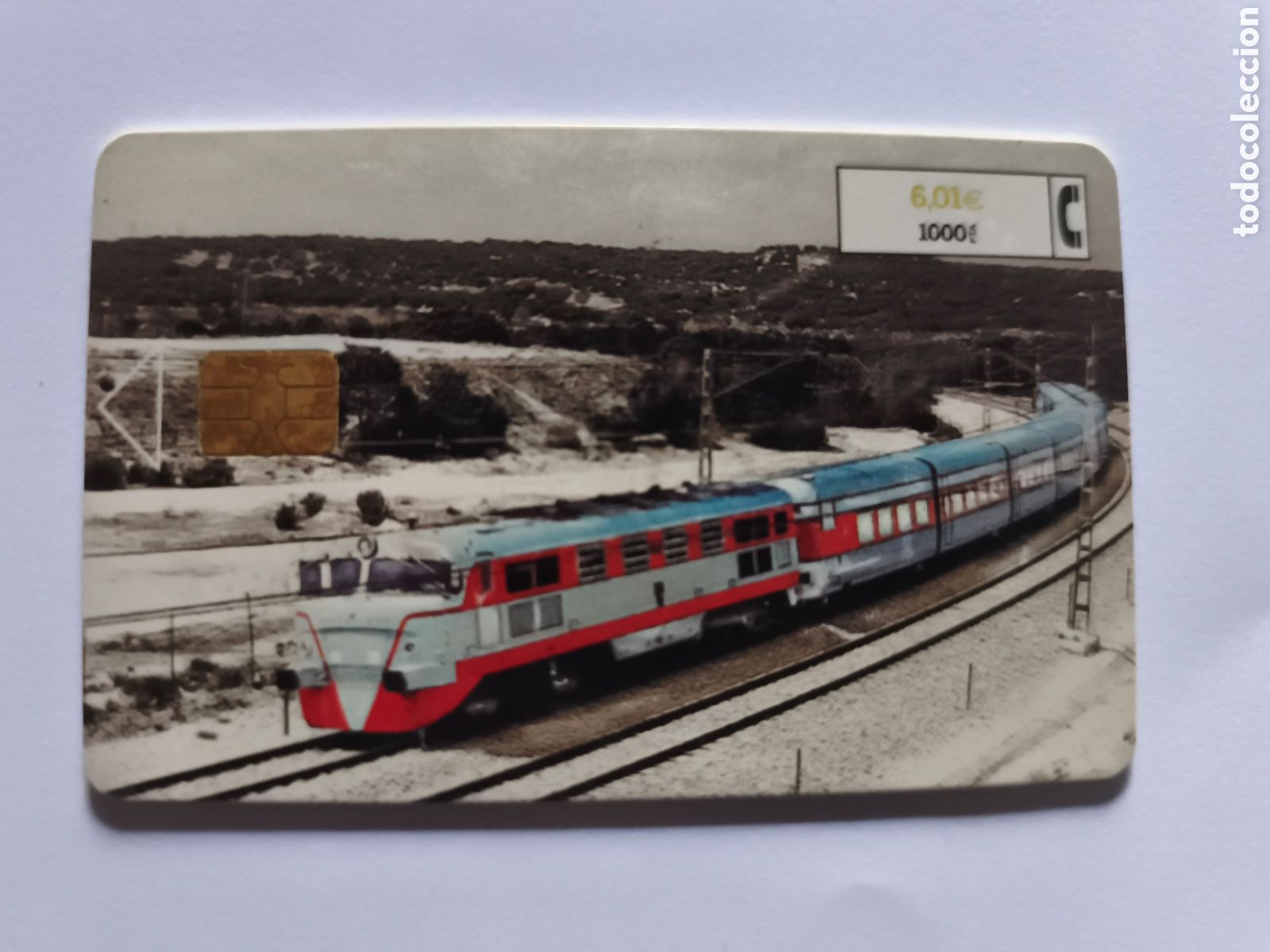 Tarjetas telef&oacute;nicas de colecci&oacute;n: TARJETA TELEFONICA 6,01 EUROS / 1000 PESETAS TALGO III