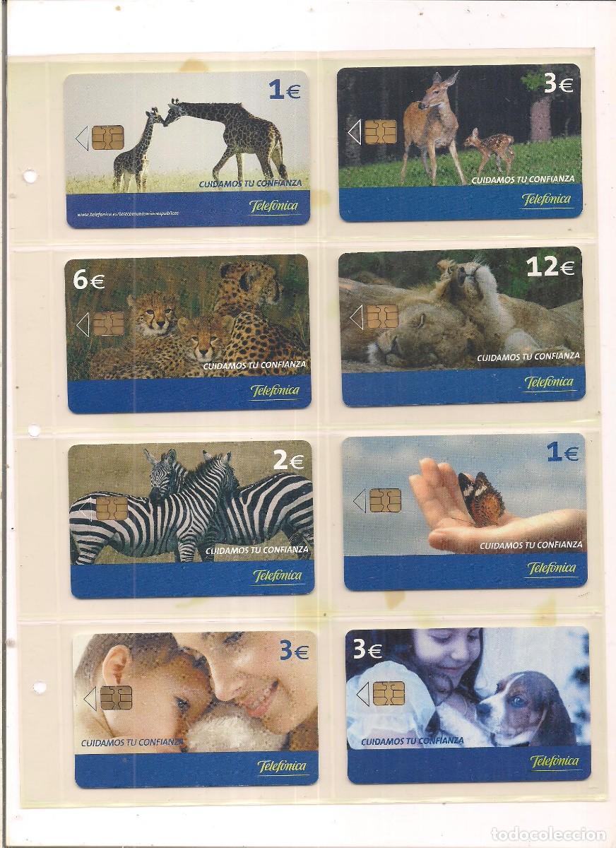 Tarjetas telef&oacute;nicas de colecci&oacute;n: Juego completo de tarjetas atenci&oacute;n cliente de Movistar
