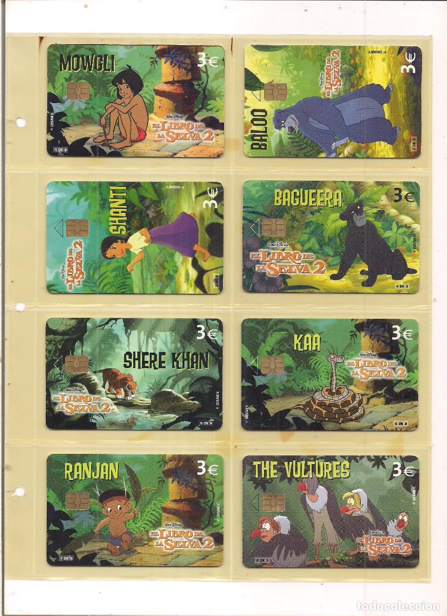 Tarjetas telef&oacute;nicas de colecci&oacute;n: Serie completa libro de la selva 2 de moviestar