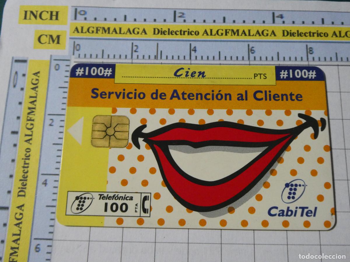 Tarjetas telef&oacute;nicas de colecci&oacute;n: TARJETA TELEF&Oacute;NICA ESPA&Ntilde;A CABITEL. 01/1998 TIRADA 12100 SERVICIO ATENCI&Oacute;N AL CLIENTE 45