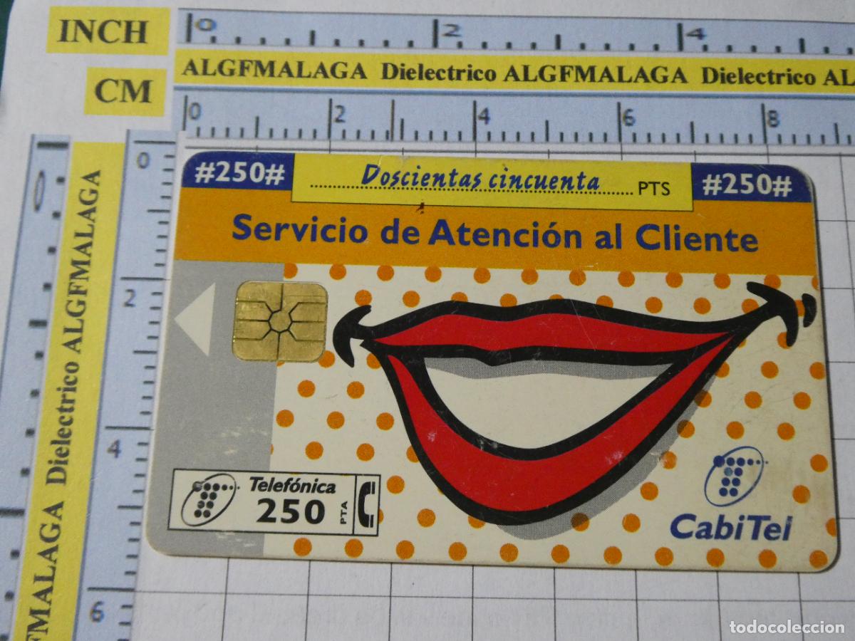 Tarjetas telef&oacute;nicas de colecci&oacute;n: TARJETA TELEF&Oacute;NICA ESPA&Ntilde;A CABITEL. 06/1998 TIRADA 21000 SERVICIO ATENCI&Oacute;N AL CLIENTE 46