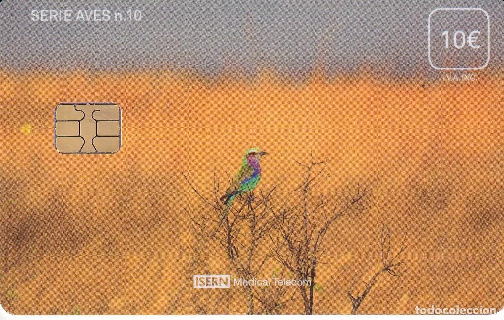 Carte telefoniche di collezione: TARJETA DE ESPA&Ntilde;A DE ISERN DE UNA CARRACA SERIE AVES N&ordm;10
