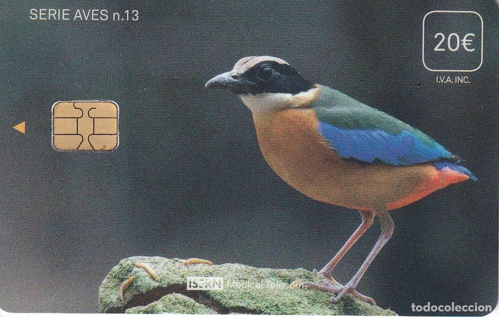 Carte telefoniche di collezione: TARJETA DE ESPA&Ntilde;A DE ISERN DE UN PAJARO SERIE AVES N&ordm;13