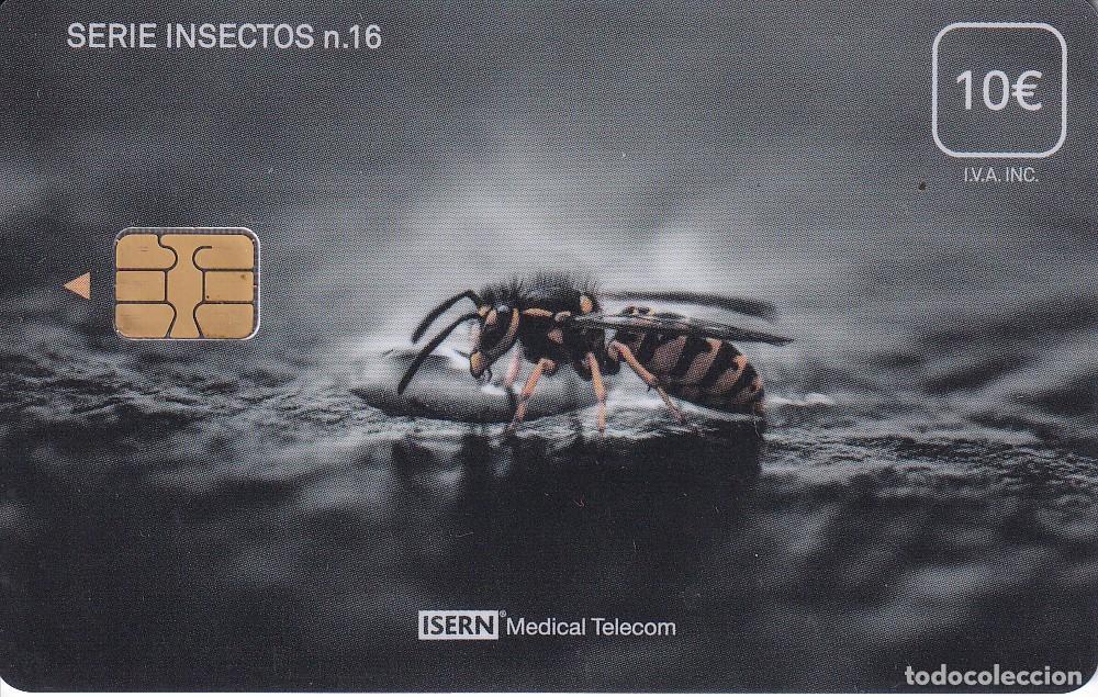 Collection telephone cards: TARJETA DE ESPA&Ntilde;A DE ISERN DE UNA AVISPA SERIE INSECTOS N&ordm;16
