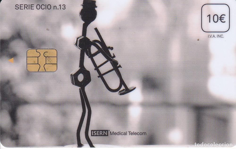 Collection telephone cards: TARJETA DE ESPA&Ntilde;A DE ISERN DE UNA ESCULTURA SERIE OCIO N&ordm;13