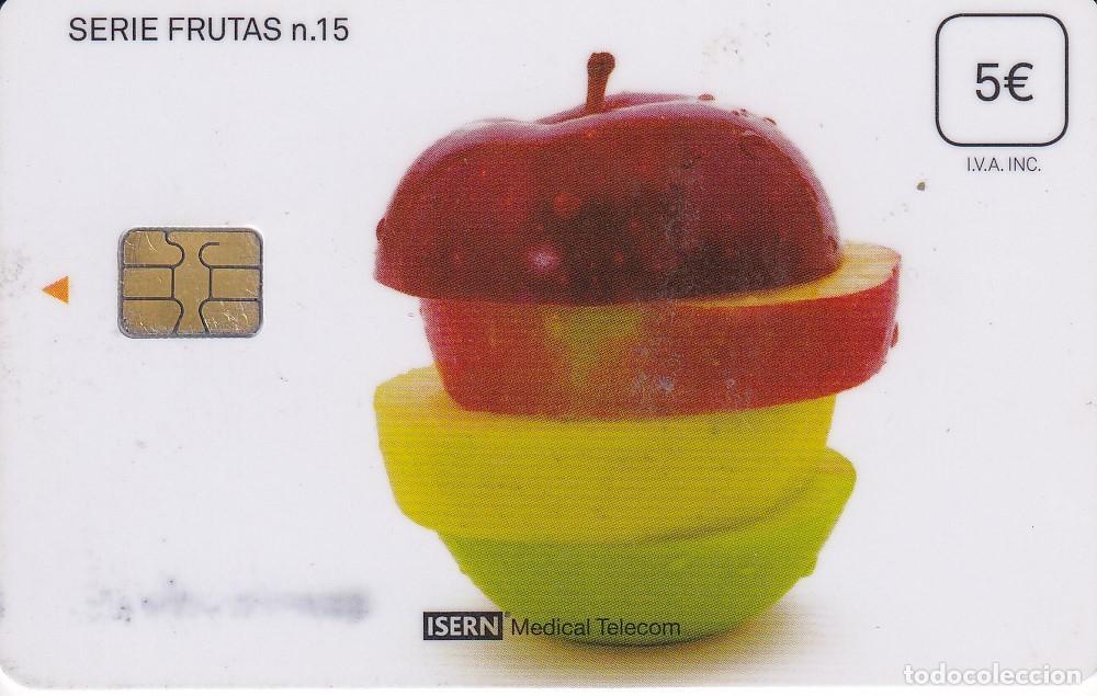 Cartes T&eacute;l&eacute;phoniques de collection: TARJETA DE ESPA&Ntilde;A DE ISERN DE UNA MANZANA SERIE FRUTAS N&ordm;15