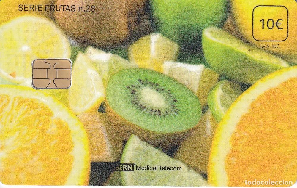 Collection telephone cards: TARJETA DE ESPA&Ntilde;A DE ISERN DE UNAS FRUTAS SERIE FRUTAS N&ordm;28
