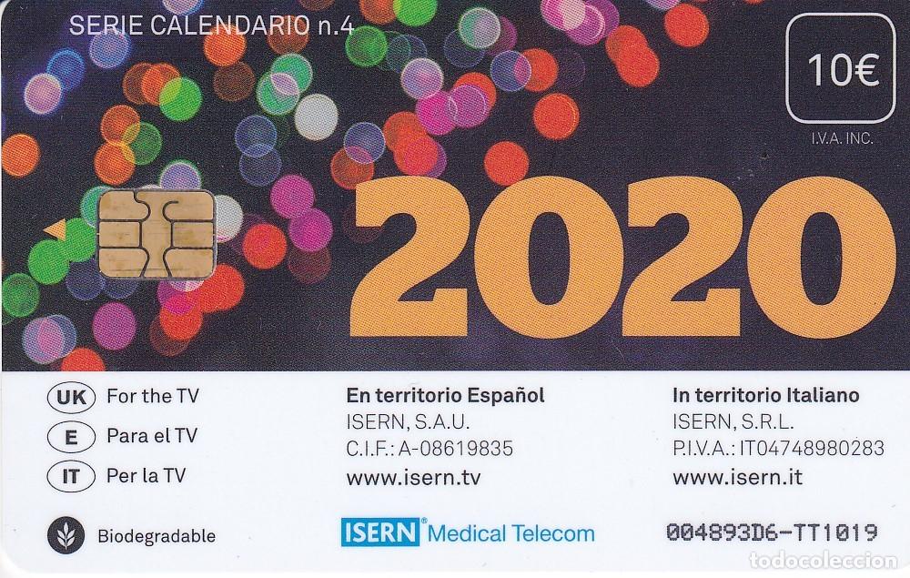 Sammlung von Telefonkarten: TARJETA DE ESPA&Ntilde;A DE ISERN DE UN CALENDARIO 2020 SERIE CALENDARIO N&ordm;4