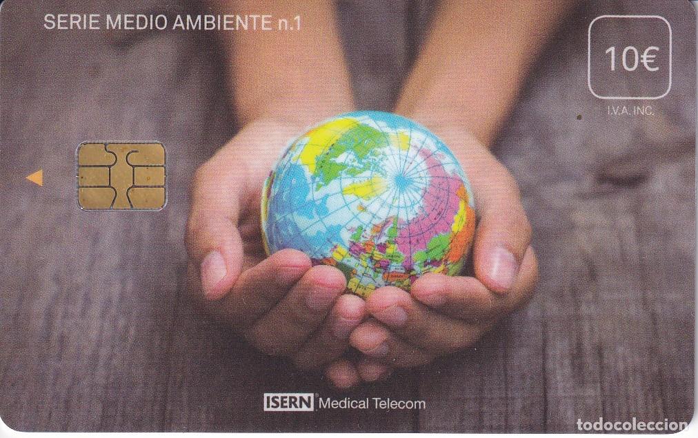 Carte telefoniche di collezione: TARJETA DE ESPA&Ntilde;A DE ISERN DE LA SERIE MEDIO AMBIENTE N&ordm;1 - TIERRA