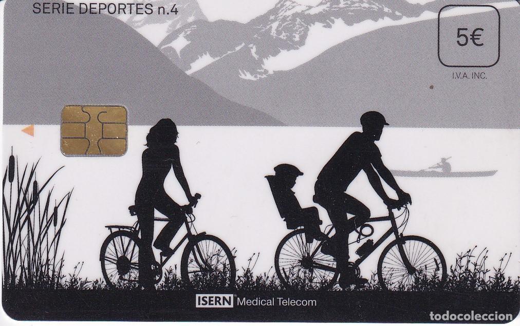 Carte telefoniche di collezione: TARJETA DE ESPA&Ntilde;A DE ISERN DE LA SERIE DEPORTES N&ordm;4 - CICLISMO