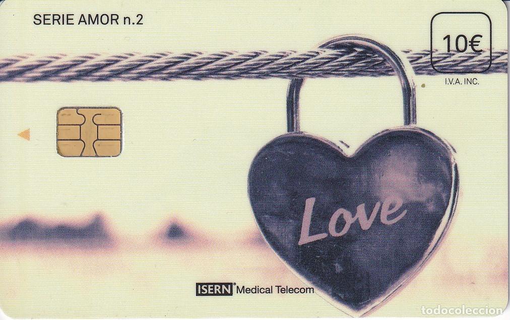 Sammlung von Telefonkarten: TARJETA DE ESPA&Ntilde;A DE ISERN DE LA SERIE AMOR N&ordm;2 - CORAZON - LOVE