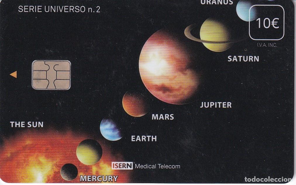 Cart&otilde;es de telefone de cole&ccedil;&atilde;o: TARJETA DE ESPA&Ntilde;A DE ISERN DE LA SERIE UNIVERSO N&ordm;2 - PLANETAS