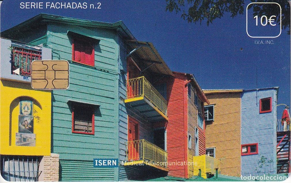 Cart&otilde;es de telefone de cole&ccedil;&atilde;o: TARJETA DE ESPA&Ntilde;A DE ISERN DE LA SERIE FACHADAS N&ordm;2 - CASAS