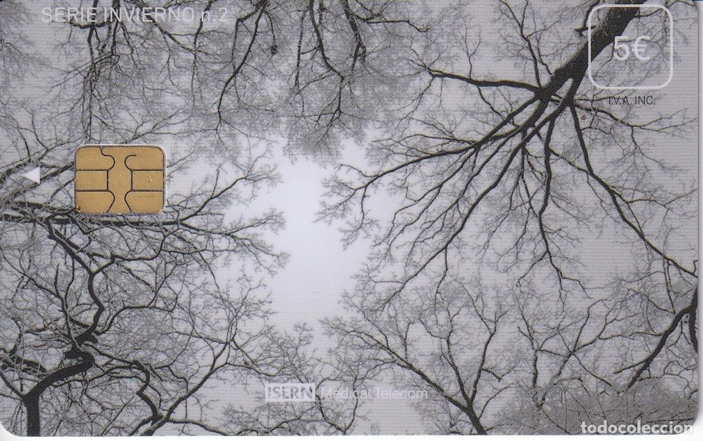 Sammlung von Telefonkarten: TARJETA DE ESPA&Ntilde;A DE ISERN DE LA SERIE INVIERNO N&ordm;2 - ARBOLES Y NIEBLA