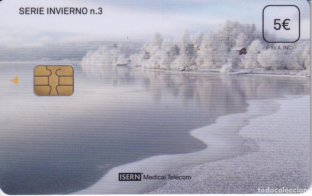 Sammlung von Telefonkarten: TARJETA DE ESPA&Ntilde;A DE ISERN DE LA SERIE INVIERNO N&ordm;3 - PAISAJE NEVADO