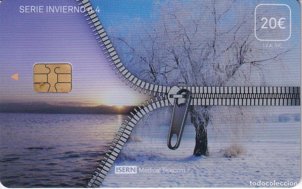 Sammlung von Telefonkarten: TARJETA DE ESPA&Ntilde;A DE ISERN DE LA SERIE INVIERNO N&ordm;4 - PAISAJE NEVADO