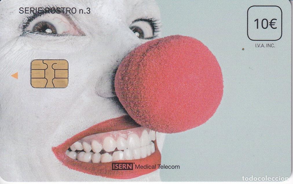 Sammlung von Telefonkarten: TARJETA DE ESPA&Ntilde;A DE ISERN DE LA SERIE ROSTRO N&ordm;3 - PAYASO