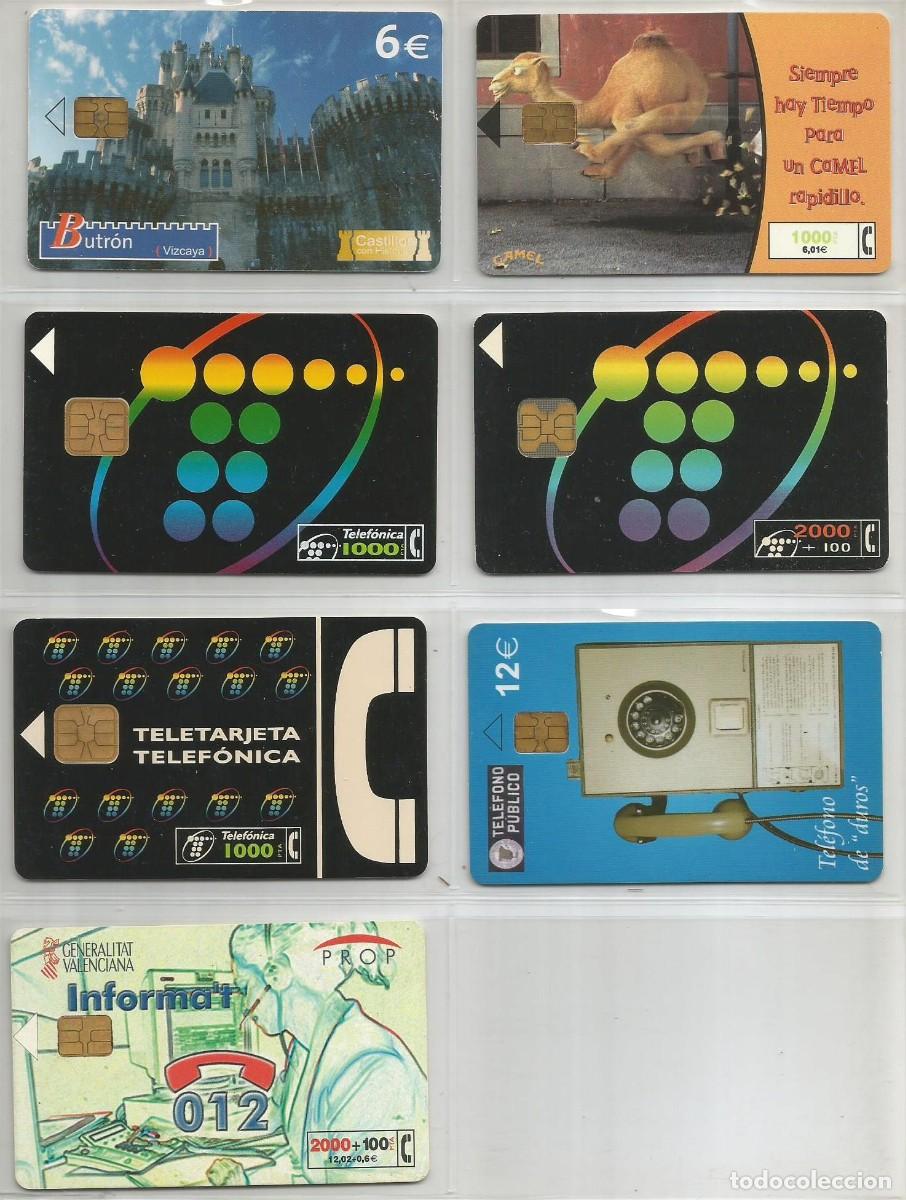 Cart&otilde;es de telefone de cole&ccedil;&atilde;o: LOTE DE 7 TARJETAS TELEF&Oacute;NICAS DE ESPA&Ntilde;A DIFERENTES. LAS DE LAS FOTOS. USADAS